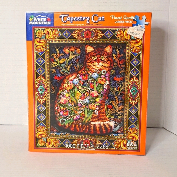 White Mountain Other - White Mountain Tapestry Cat 1000 piece 24x30 #402